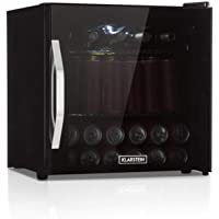 Klarstein Beersafe Onyx - Nevera de bebidas con puerta acristalada- Mininevera- Minibar- Iluminación LED- Baldas…